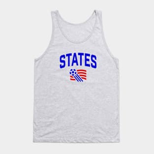 Support US Soccer with this retro design! Tank Top